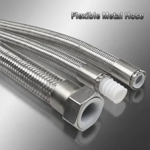 SS316 Braided Corrugated Metal Hose Flange DN50 PN16 Steam