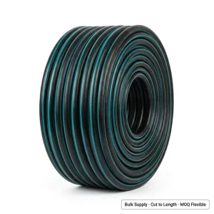 STRBER 4 Layer 3/4 Inch 50m Carbon Cross Fabric UV Resistant PVC Flexible Garden Hose with 30 Bar Pressure for Outdoor Use