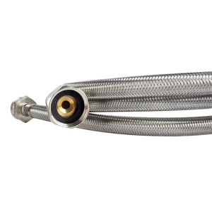 SUS 304 Stainless Steel Wire Braided Washing Machine Hose High Pressure Resistant Leakproof Water Supply Connector