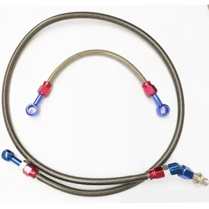 Sae J1401 1/8 Stainless Steel Braided Hydraulic Brake Oil Hose Line Tube for Car and Motorcycle