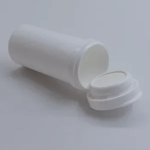 Sample Available Food Grade PP Plastic VC Effervescent Tablet Tube Candy & Vitamin Packaging Bottle with Desiccant in the Cap