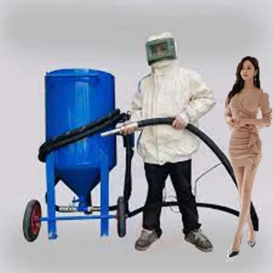 Sand Blasting System Blasting pot Hose and Nozzles With air Compressor for Parts Surface Cleaning Gun Sanlasting
