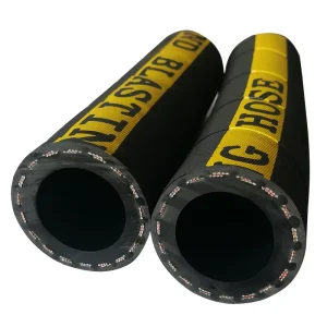 Sandblasting Hose 32mm ID High Quality Wear Resistant Natural Rubber 12 Bar Working Pressure Abrasive Blasting Hose Cutting
