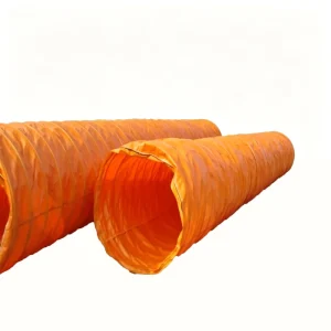 Semi Rigid Ventilation Duct PVC Coated Polyester Mine Tunnel Air Duct
