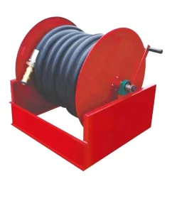 ShengFeng Industrial Fire Protection Equipment Fire Hose Reel Steel Frame Drum Crank Red Enamel Coating Jet Spray Nozzle Truck