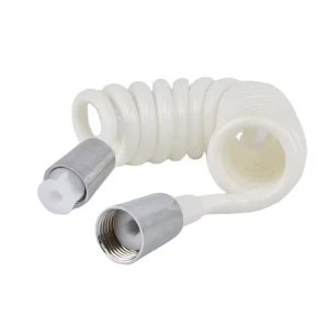 Short Pvc White Shower Faucet Connection Bidet Shower Hose For Bathroom
