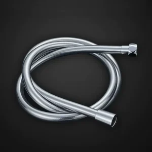 Shower Head and Hose 1.5 2M Rainfall Nozzle Black PVC Soft Hose 120 psi for Bathroom Water Heater