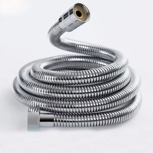 Shower Hose Chrome Brass Insert 1.5M 2M Explosion Proof Anti Leak Stainless Steel Nut Shower Head Hoses