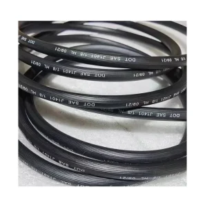 Silicone Brake Hose SAE J1402 High Pressure ISO9001 Certified Smooth Surface High Tensile Steel Wire Braided Reinforced Cutting
