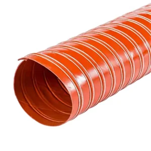 Silicone Flexible Brake Cold Hot Air Intake Ducting Hose Fiberglass Reinforced Cutting Service Coral Red -40C +100C Systems