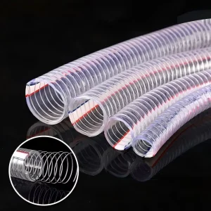 Silicone Flexible Hose Transparent Plastic Pipe Steel Wire Pipe Thickened High Pressure Soft Wear Resistant Plastic
