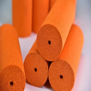 Silicone Foam Extrusion Tubing Knife Cut Table Alu Fiberglass Free Ac Hoses 10mm Closed Cord Fda Industrial Silicone Sponge