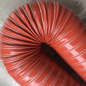 Silicone Glass Fiber Air Duct Hose High Temperature Air Hose Flexible Silicone Heat Resistant Duct Hose