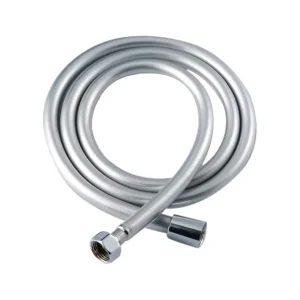 Silver PVC Flexible Shower Hose for Shattaf Handheld Shower Heads Thicken Bathroom Connection Tube