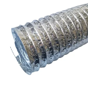 Single Double Layer Aluminum Foil Duct Flexible Ventilation Hose for HVAC Dryers and Hydroponics