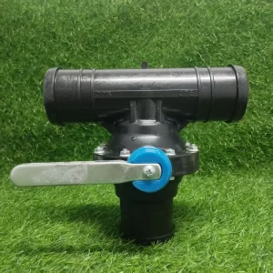 Single Valve Tee Agriculture Drip Irrigation System Plastic Layflat Hose Fittings Black 63 110mm Supply Accessories