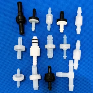 Sinoone PVDF FKM Diaphragm Check Valve 0.5Kpa Cracking Pressure Compatible with 8mm Hose Tube for Ozone Generator