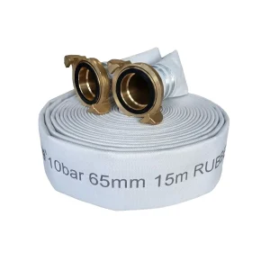 Sintack N Lay Flat Nitrile Rubber Lining Fire Hose 100% Virgin Polyester Jacket 10 21bar Working CCS Certified 15 30m
