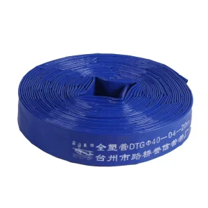 Small Size 3Bar 1 1/2inch PVC Layflat Water Discharge Agricultural Irrigation Garden Watering Blue Hose