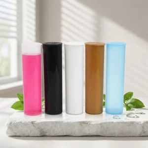 Smell Proof Child Resistant Squeeze Pop Top Tube Pre Plastic Tubes with Package Pop Top Tubes