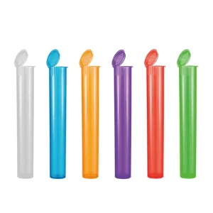 Smell Proof Pen Tube Plastic Pop Top Tube Smell Proof Pre Colored Rolls Container