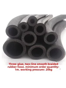Smooth surface High pressure Two wire Reinforced Rubber Hose Explosion proof Heat resistant Abrasion resistant Oil resistant