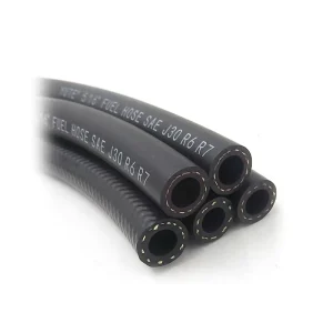 Smooth-surfaced Black Automotive-grade Oil and Fuel Resistant Rubber Hoses
