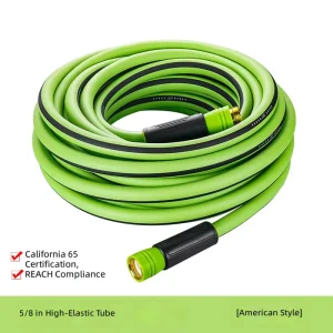 Soft Touch PVC Braided Garden Water Hose Easy Coil Storage Anti UV Pipe for Backyard Garden Daily Use