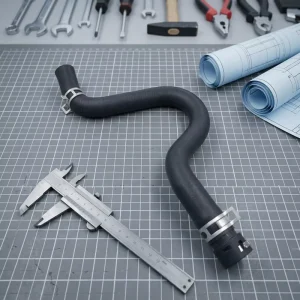 Source Factory 97311D3200 Hyundai Kia Tucson Warm Air Intake Oil Resistant EPDM High Pressure Hose 17mm/11mm Cutting Black