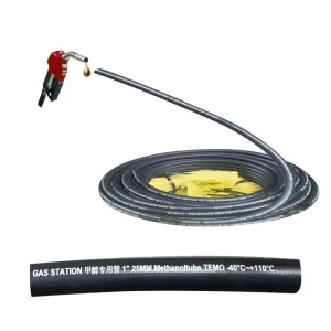 Special 6 Point 1 Inch Fuel Dispenser Rubber Hose Cold Resistant Oil Hose Anti-Static Methanol Diesel Gasoline Fuel Cutting