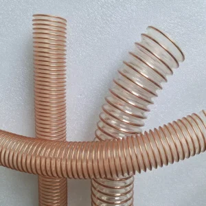 Spiral Clear Industrial Vacuum Copper Wire PU Tube Air Duct Ventilation Hose Flexible Duct Pipe
