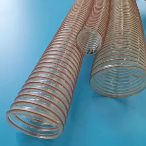 Spiral Clear Industrial Vacuum Copper Wire Pu Air Duct Ventilation Hose Flexible Duct Collection Hose
