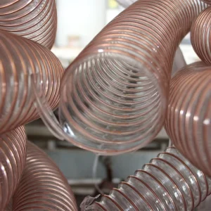 Spiral Clear Reinforced Chemical Resistant Industrial Vacuum PU Air Duct Ventilation Hose Flexible PU Duct Hose