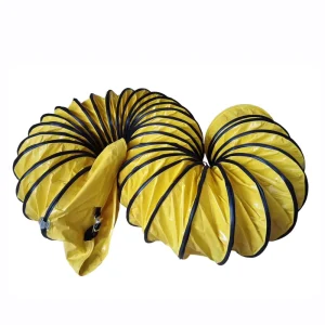 Spiral Industrial Ventilating Flexible Air Ducting Hose PVC with Helix Wire Support for Outdoor Park HVAC Systems