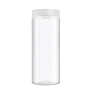 Spot Transparent Food Grade Plastic Cans PET Wide Mouth Dried Fruits Biscuits Sealed Cans Food Packaging and Storage
