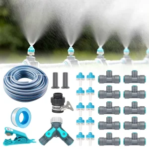 Sprinkler Irrigation System Kit Water Saving Quick Connect Nozzles Drip Irrigation System for Garden Orchard Nursery