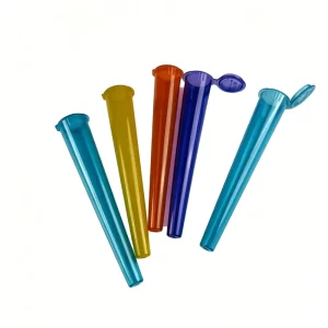 Squeeze CR Plastic PP Pop Top Plastic Tube with Childproof Flip Top Cover for Pill Packing