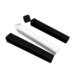 Squeeze Cigar Opaque Pop Top Tubes Waterproof Square 116mm Plastic Container Tube
