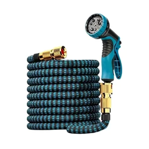 Stable Supply Premium Expandable Flexible Garden Hose Corrosion Resistant Latex Lightweight Anti UV 10 Spray Patterns Magic