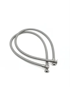 Stainless Steel 304 316 Vacuum Corrugated Metal Clamped Flexible Hose with Braided Layer