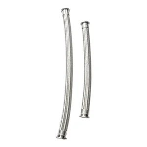 Stainless Steel Bellow Flexible Metal Exhaust Hose with Braided Reinforcement Cutting Service 1/2-24 Inch