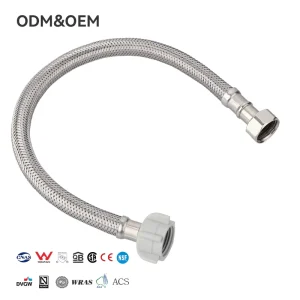Stainless Steel Braided EPDM Inner Tube Flexible Bathroom Hose 1/2 Diameter 10 BAR Pressure 90 Max Temp 5+ Year Warranty