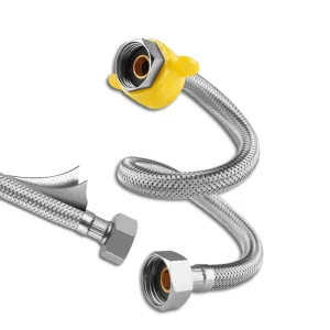 Stainless Steel Braided Flexible Explosion-proof Shower Hose for Bathroom & Hotel Use Customizable Length