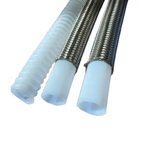 Stainless Steel Braided PTFE Hose High Low Temperature Resistant Corrosion Resistant Fuel System Customizable Cutting