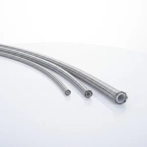 SS304 316 Stainless Steel Wire Braided PTFE Hose for Fuel System Flexible Corrugated Design ISO 9001 Certified