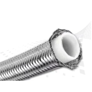 Stainless Steel Braided PTFE Hydraulic Hose R14 Wire Braid Smooth Surface High Temperature Resistant Fuel System Use Cutting