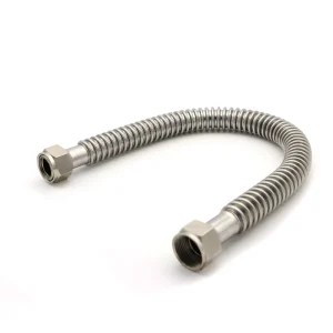 Stainless Steel Corrugated Flexible Ring Wave Hoses with SS 304 Fittings for Water
