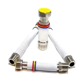 Stainless Steel Corrugated Flexible Water Hose with Connector for Water Tube and Corrugated Stainless Steel Pipe