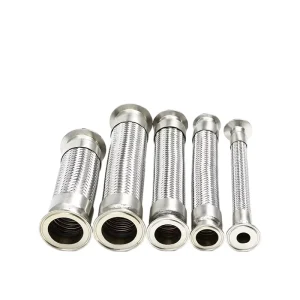 Stainless Steel Corrugated Metal Hose Threaded Clamp Connection 1/2″-4″