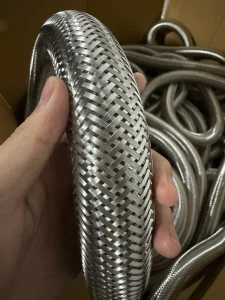 Stainless Steel Corrugated Pipe Expansion Net Cover DN15~DN32 0.25mm Thickness Bear Greater Pressure for Fire Sprinkler Drops